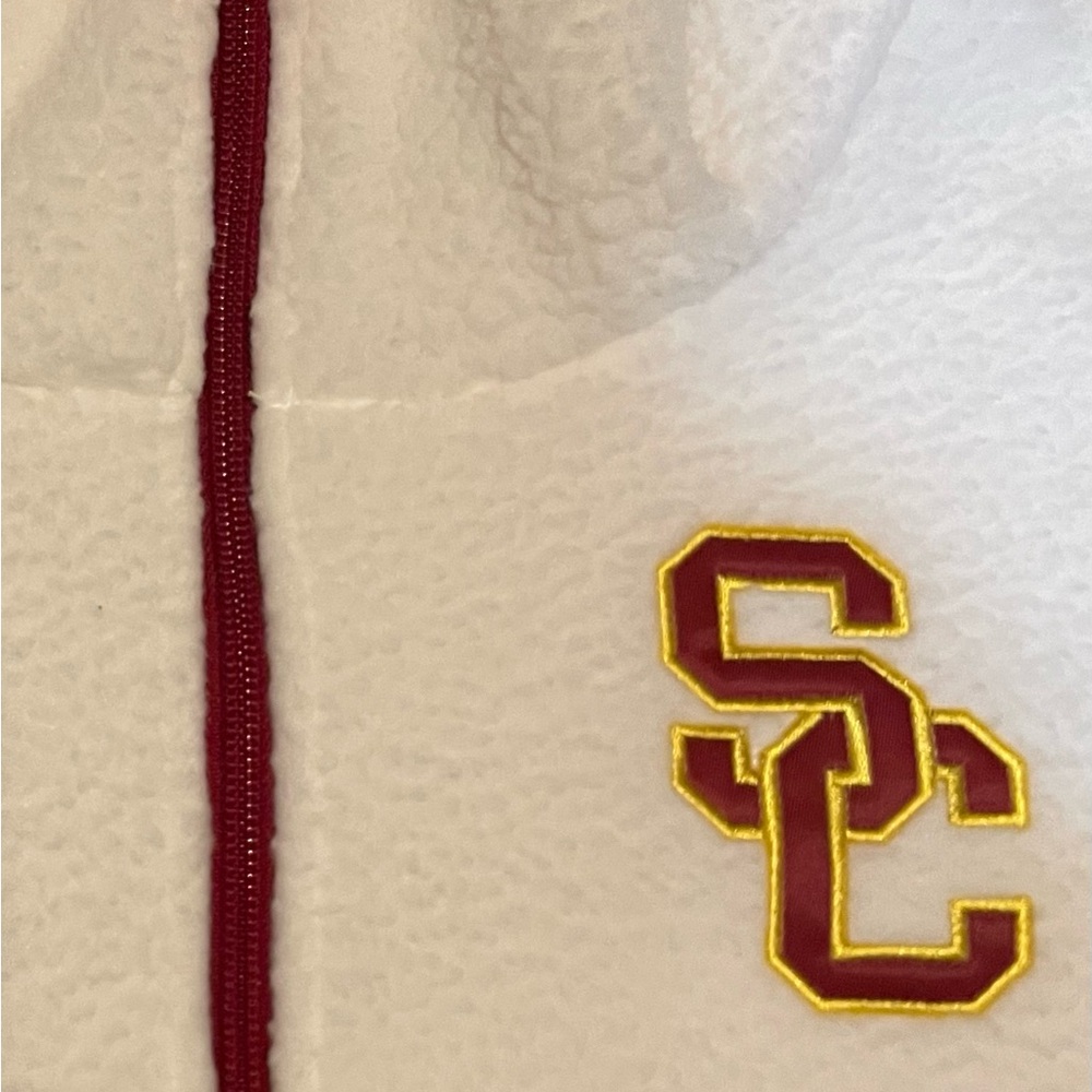 USC Trojans fleece in white and red #USCtrojans